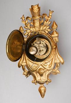 VÄGGPENDYL, förgylld mässing, Frankrike, omkring år 1900.