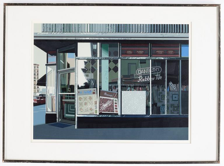 Richard Estes, färgserigrafi, 1972, signerad 58/75.