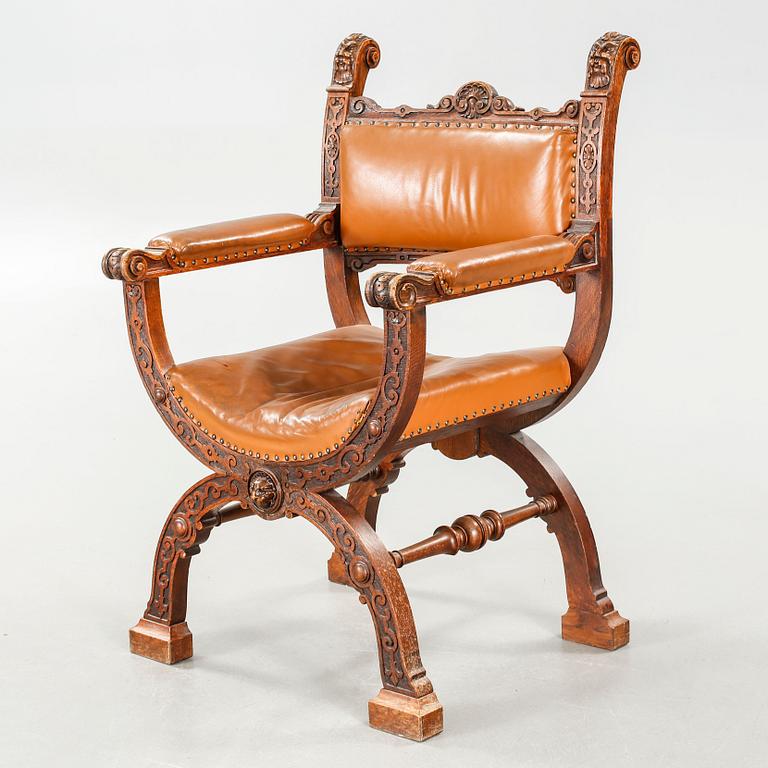 An armchair fromthe early 20th century.