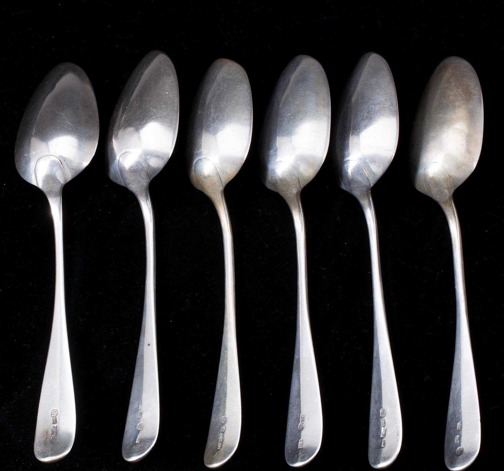 SKEDAR, 6 st. Silver, Ryssland. Ca 445g.