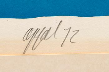 Karel Appel, färglitografi, signerad, numrerad 80/150 och daterad -72.