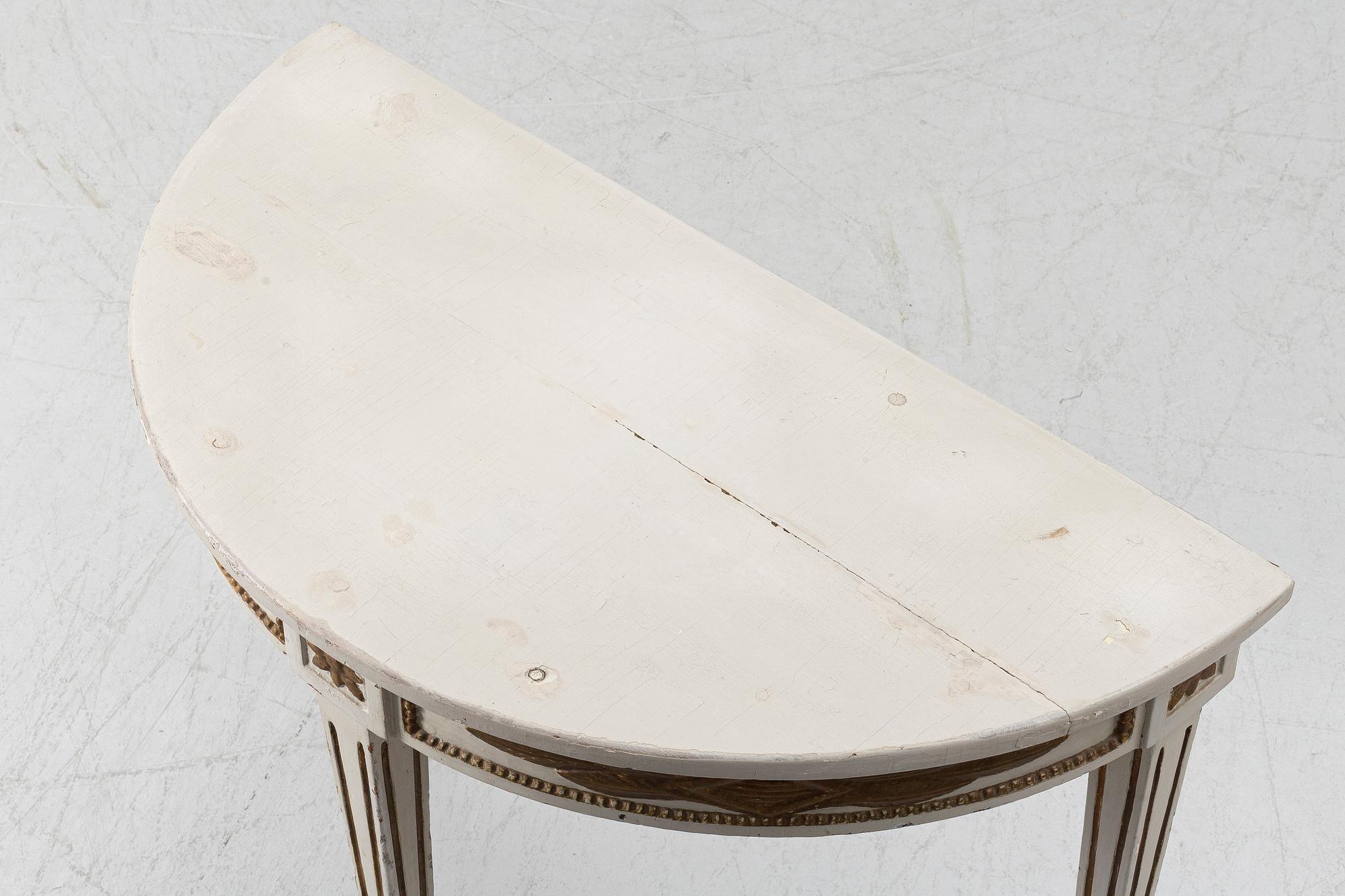 Console table, Gustavian style, 19th century.