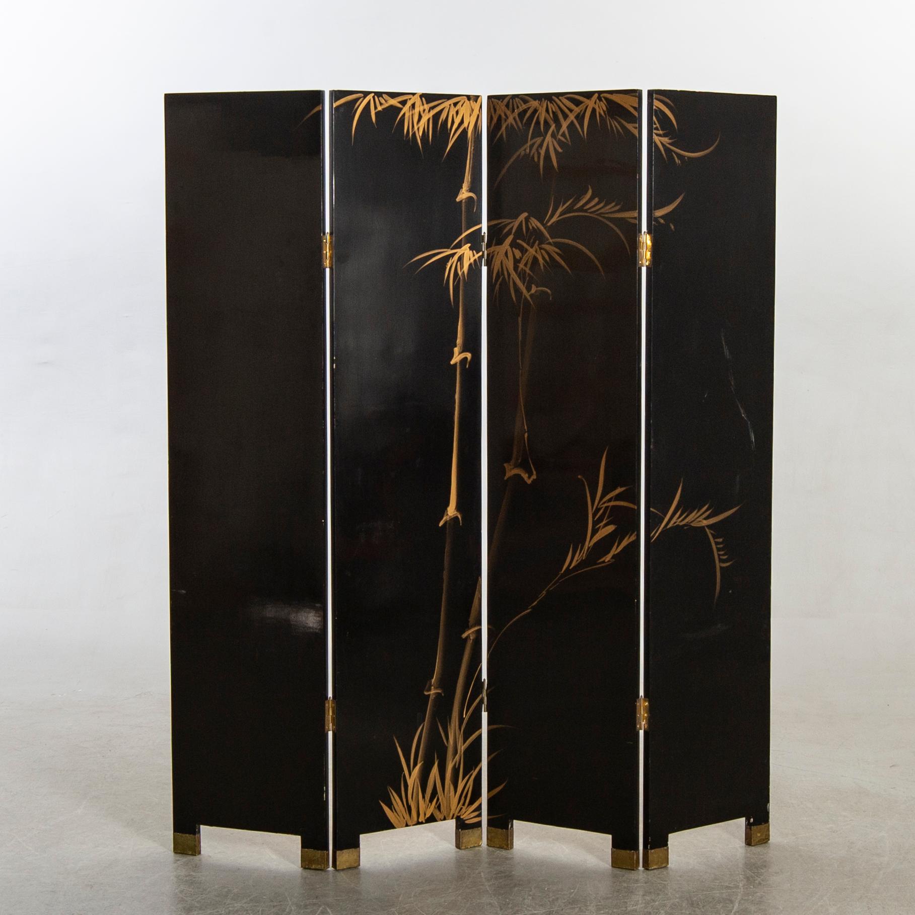 A Japanese folding screen later part of the 20th century.