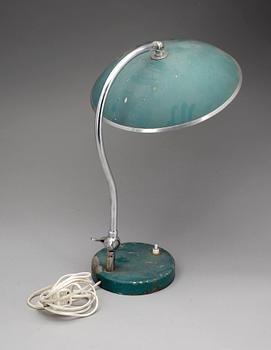 BORDSLAMPA, metall, 1940-tal.