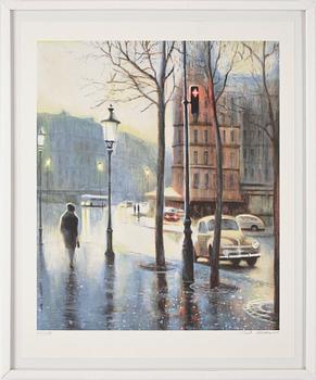 Mats Åkerman · MATS ÅKERMAN, litografi, signerad o numr. 29/200.