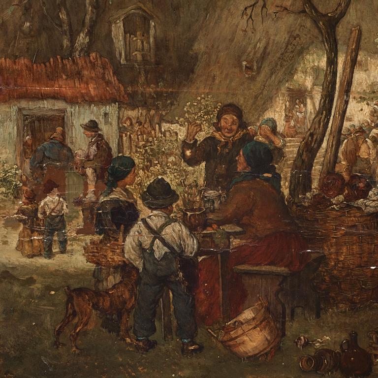 Adolf Hölzel, "Dorfstrasse 1880-81".