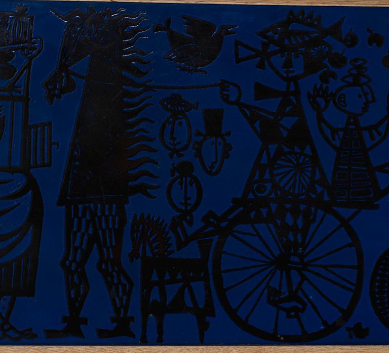 STIG LINDBERG & DAVID ROSÈN, bord, "Karneval", Gustavsberg & Nordiska Kompaniet, Triva-serien, 1959.