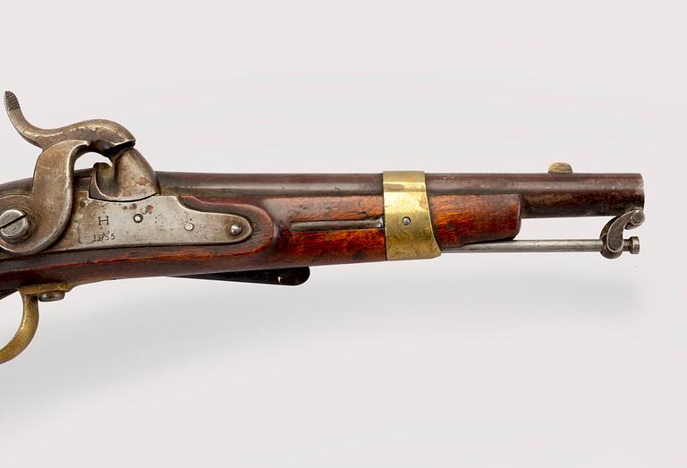 A Swedish percussion pistol, for the Armed Forces, 1854 Navy pattern.