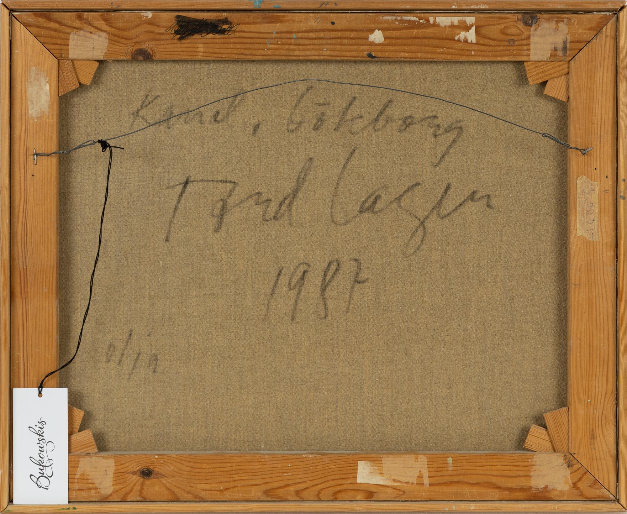 Tord Lager, olja på duk, signerad och daterad 1987.