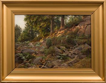 BERNDT LINDHOLM, SKOGSLANDSKAP.