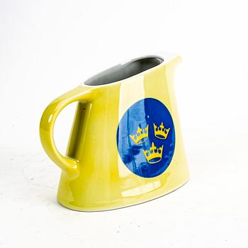 Isvattenkanna, "Svenska Amerika Linjen", 1900-talets mitt, porslin.