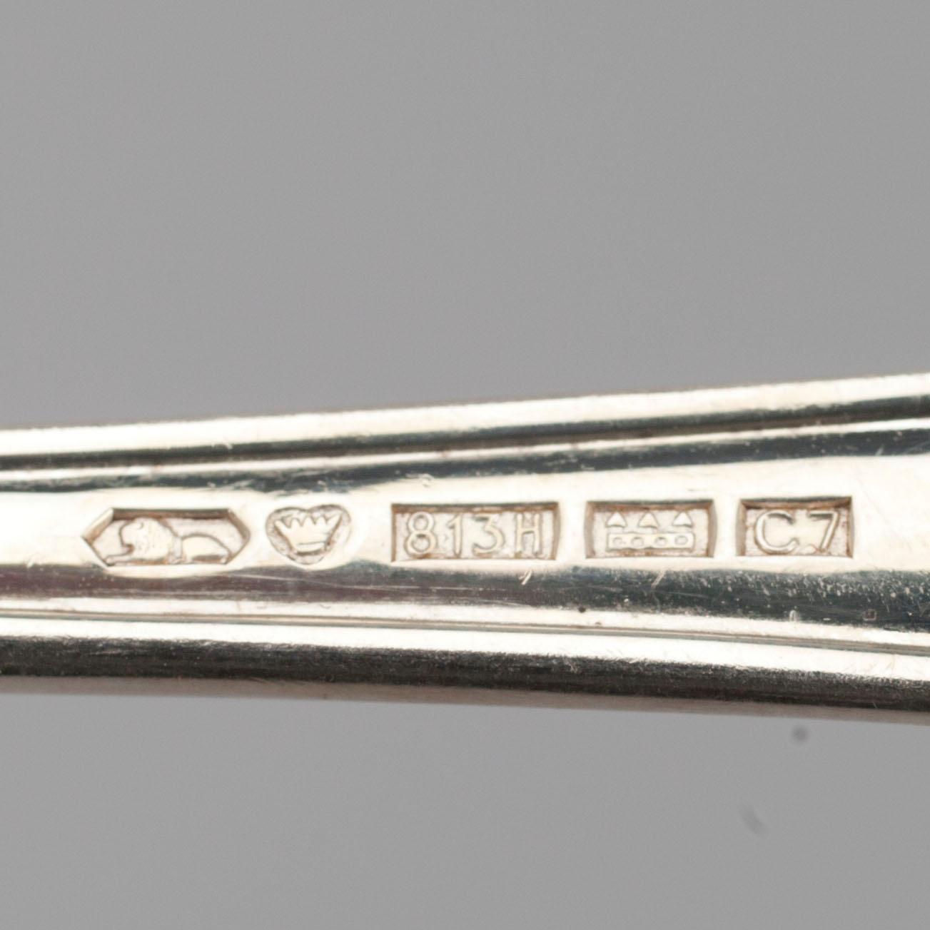 SKEDAR, silver, 26 st, Chippendale, Kultakeskus, Tavastehus 1956. Vikt ca 1118 g.