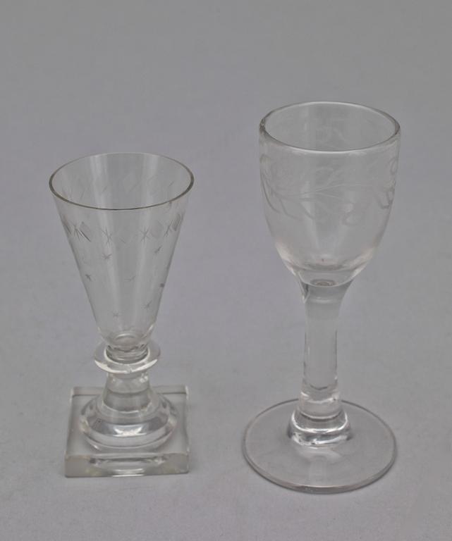 PARTI GLAS, 9 delar, 1800-tal.