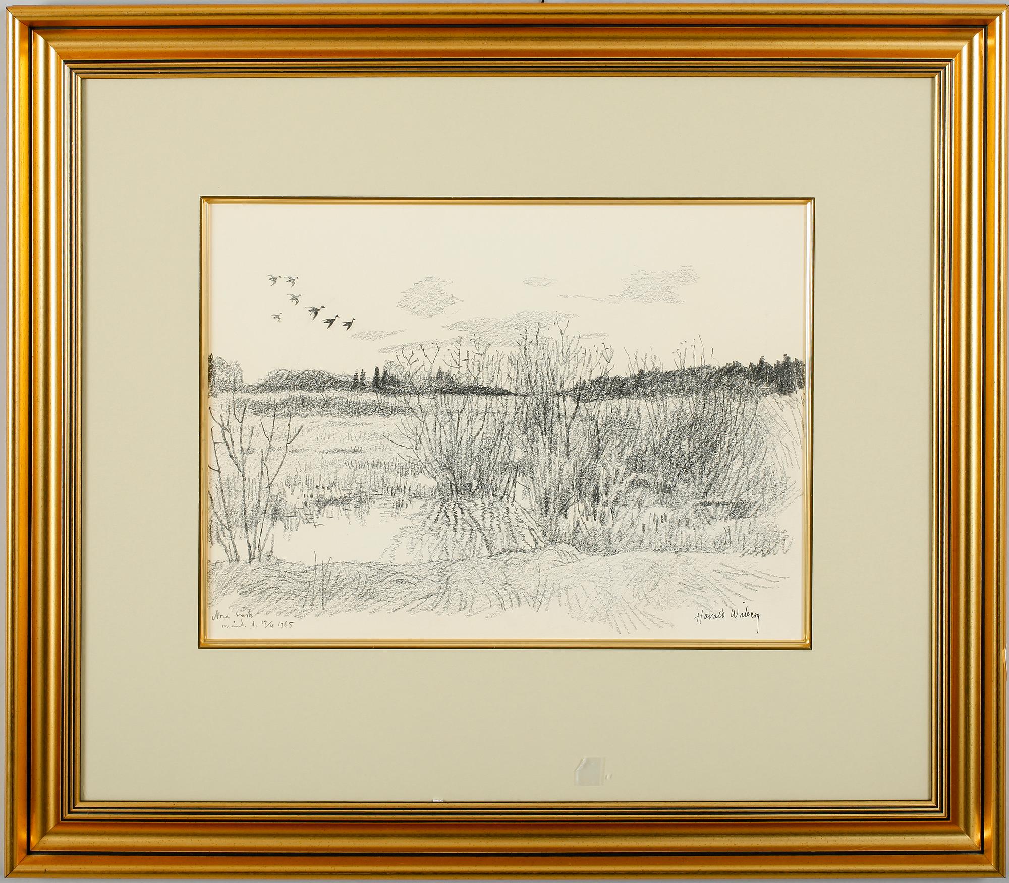 HARALD WIBERG, krita, signerad och daterad 1945.