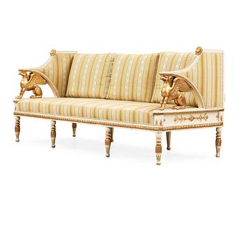 A late Gustavian early 19th century sofa.