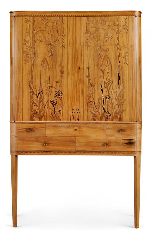 A Carl Malmsten cabinet, 'Björkhagen', 1941.