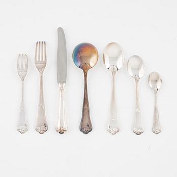 Bestickservis, 59 delar, silver, "Symfoni", MEMA, Lidköping, bl.a. 1967.