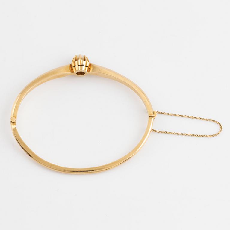 Armband guld, stelt med pärlemor.