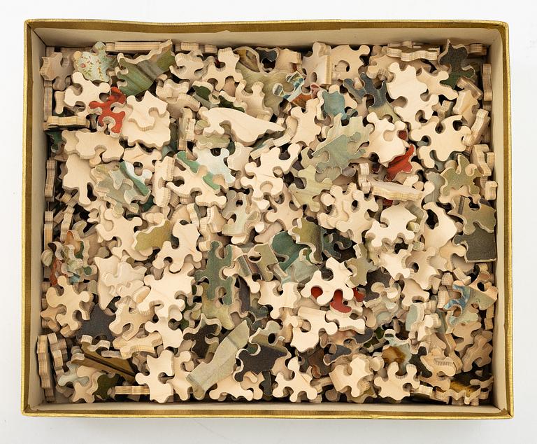 Puzzle, 16 pieces, "The Victory Wood", circa mid-1900s.