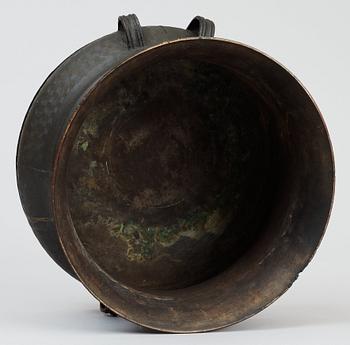 An Archaistic bronze drum.