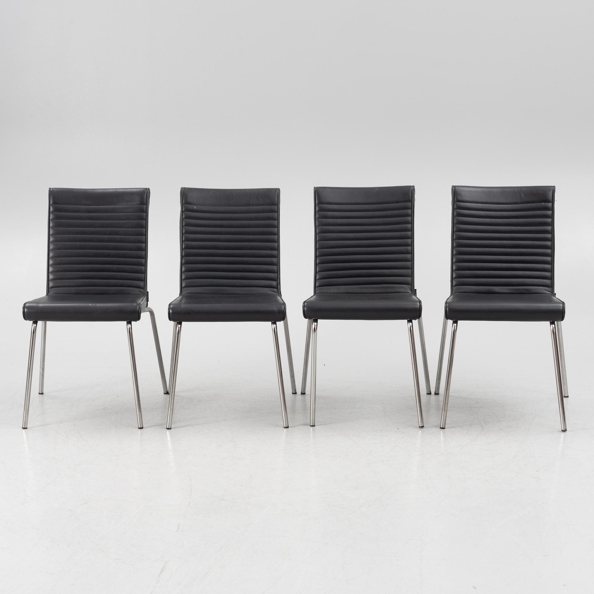 Olle Andersson, four 'Quick' chairs, Offecct.