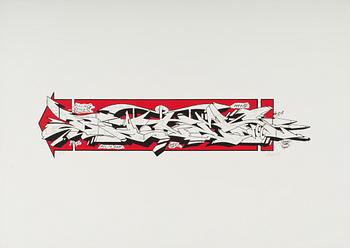 AKAY, BATES, REASON, BLIND and ceveral other scandinavian graffiti legends, eight screen prints, signed and dated -97.