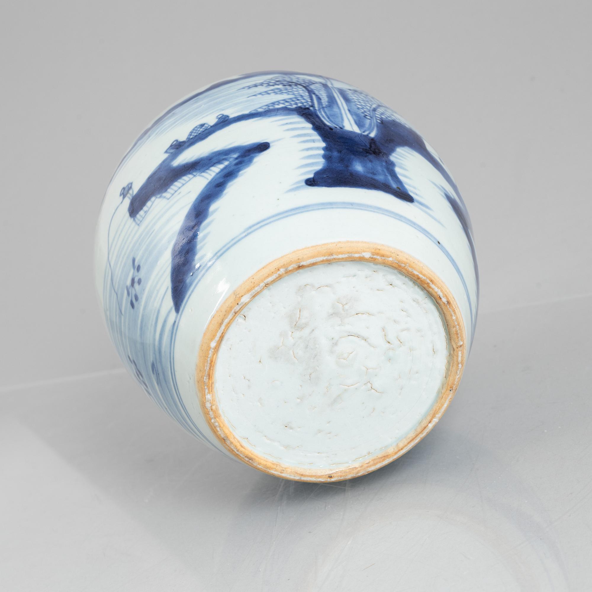 Bojan, porslin, Qingdynastin, Kina, 1800-tal.