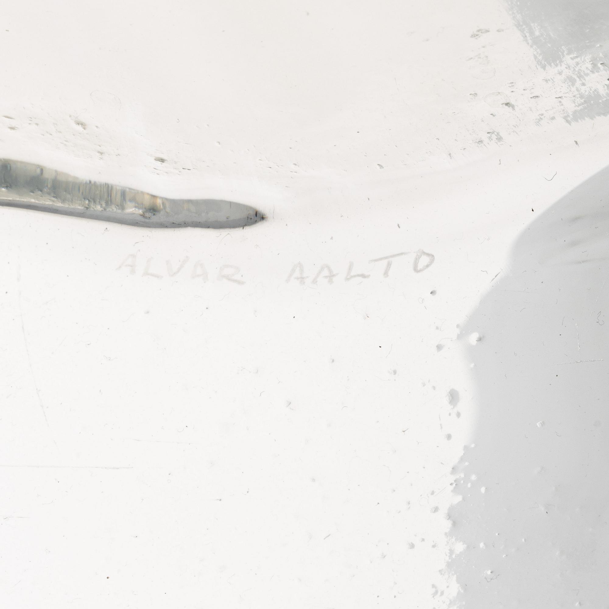 Alvar Aalto, a model 3031 glass vase, Iittala, Finland, second half of the 20th century.