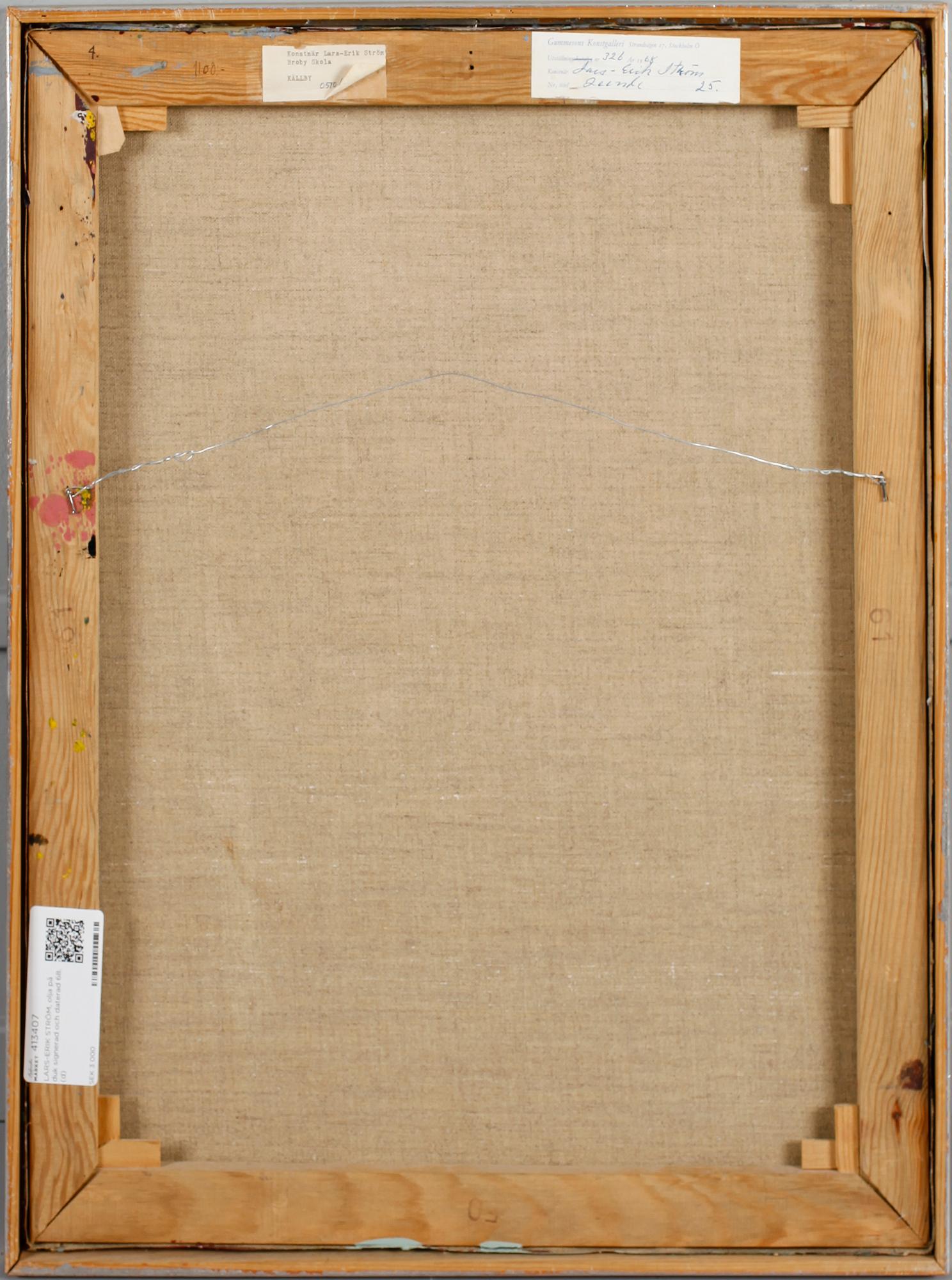 LARS-ERIK STRÖM, olja på duk signerad och daterad 68.