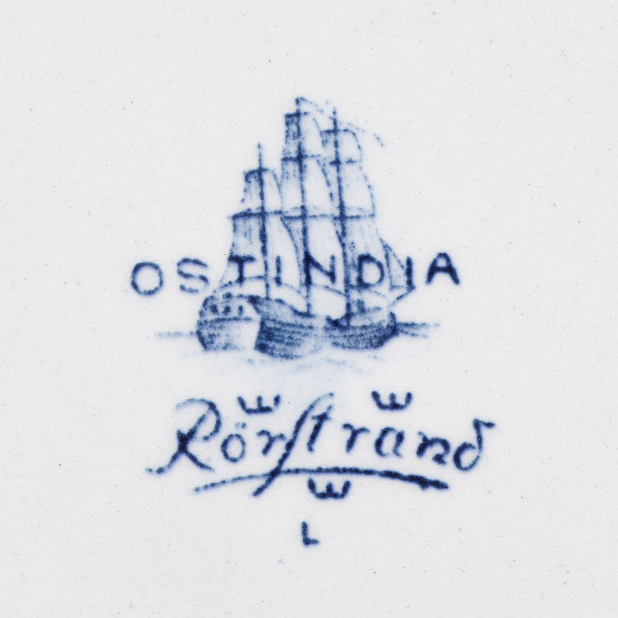 SERVISDELAR, ca 60 delar. "Ostindia", Rörstrand.