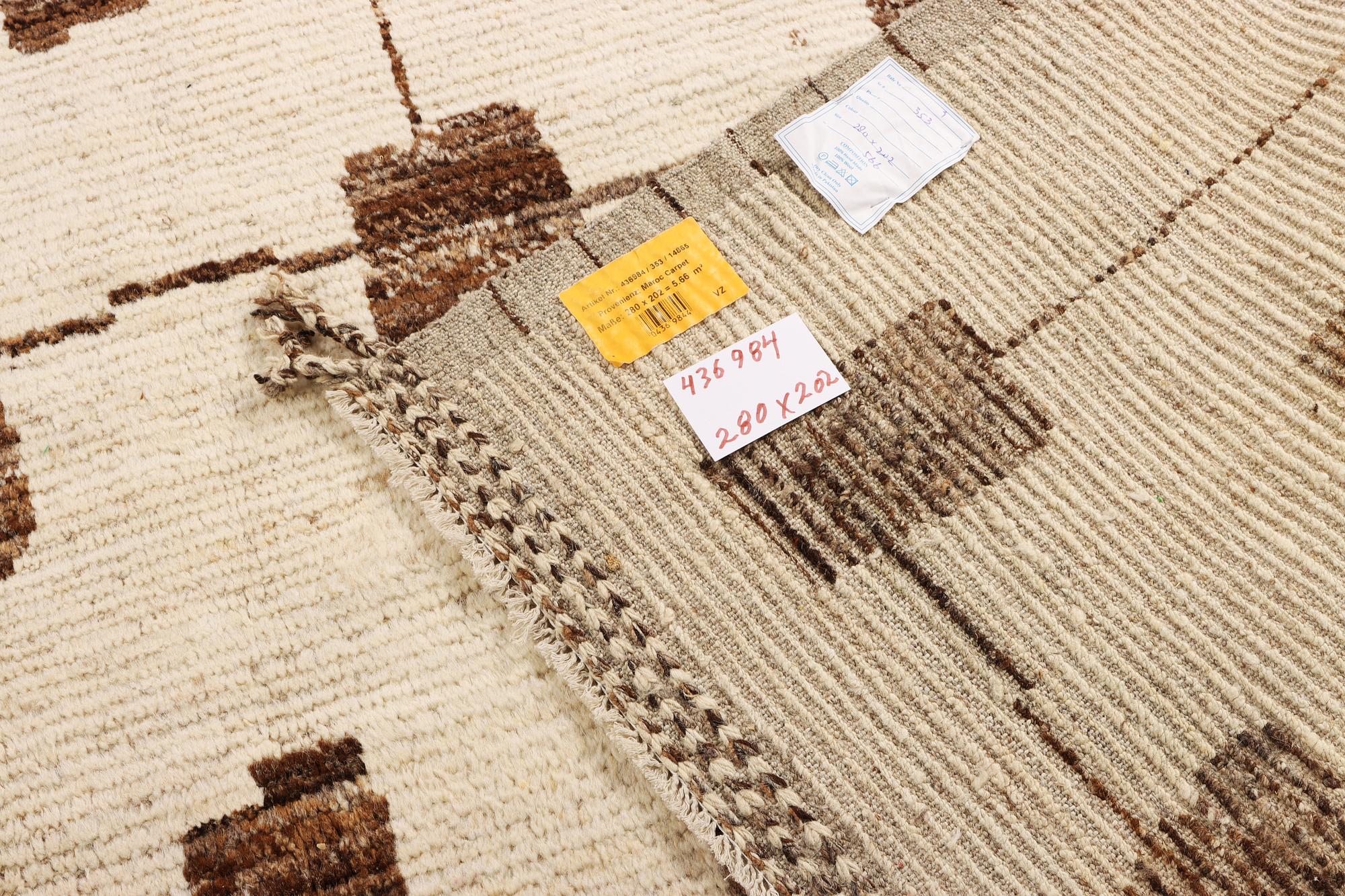 A modern design Moroccan carpet, a. 280 x 202 cm.