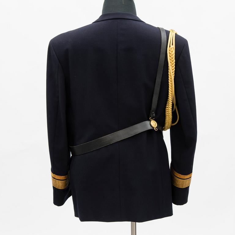 A Finnish naval officer's dress uniform with accessories, mid-second half of 20th Century.