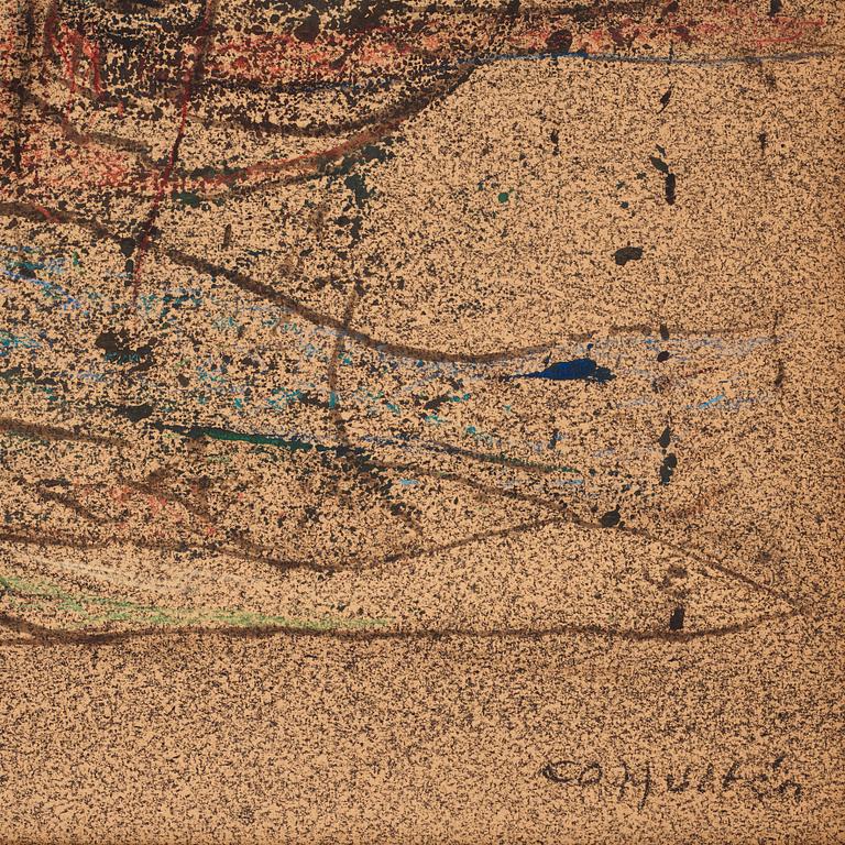 CO Hultén, mixed media, signed and executed 1946.