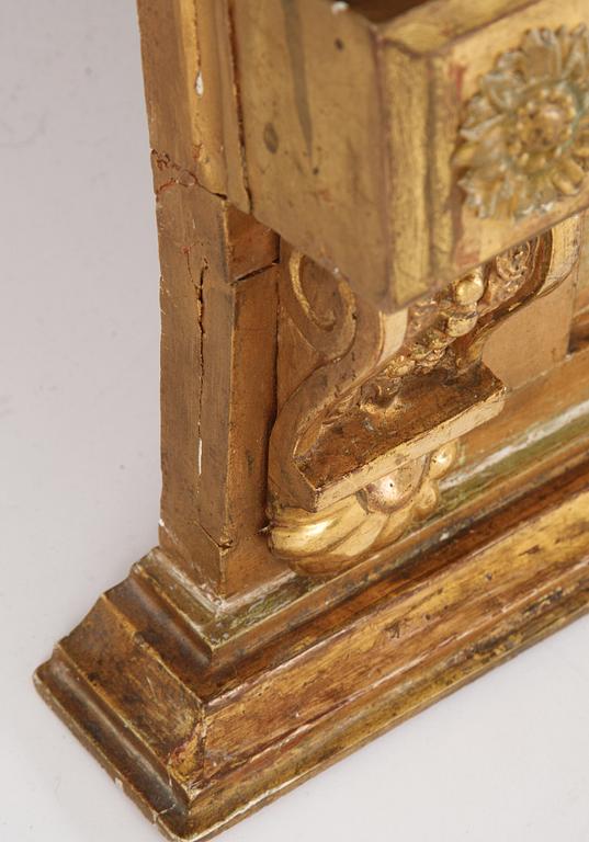 An Swedish Empire mirror, first half of the 19th century, attributed to Petter Gustaf Bylander, (Gothenburg 1802-59).