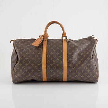 Louis Vuitton,  a monogram canvas 'Keepall 55' weekend bag, 1984.