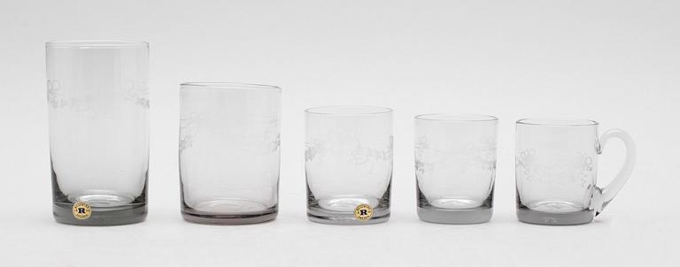 SERVISGLAS, 27 delar, "Antik", Reijmyre.