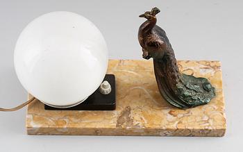 BORDSLAMPA, 1900-talets första hälft.