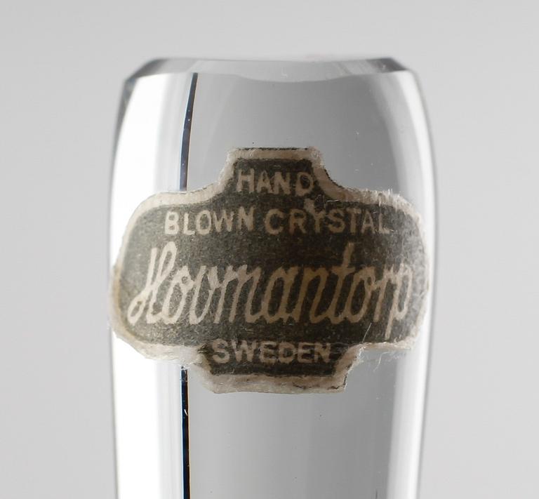 BÅLSKÅL SAMT SLEV, glas, Hovmantorp, 1900-talets andra hälft.