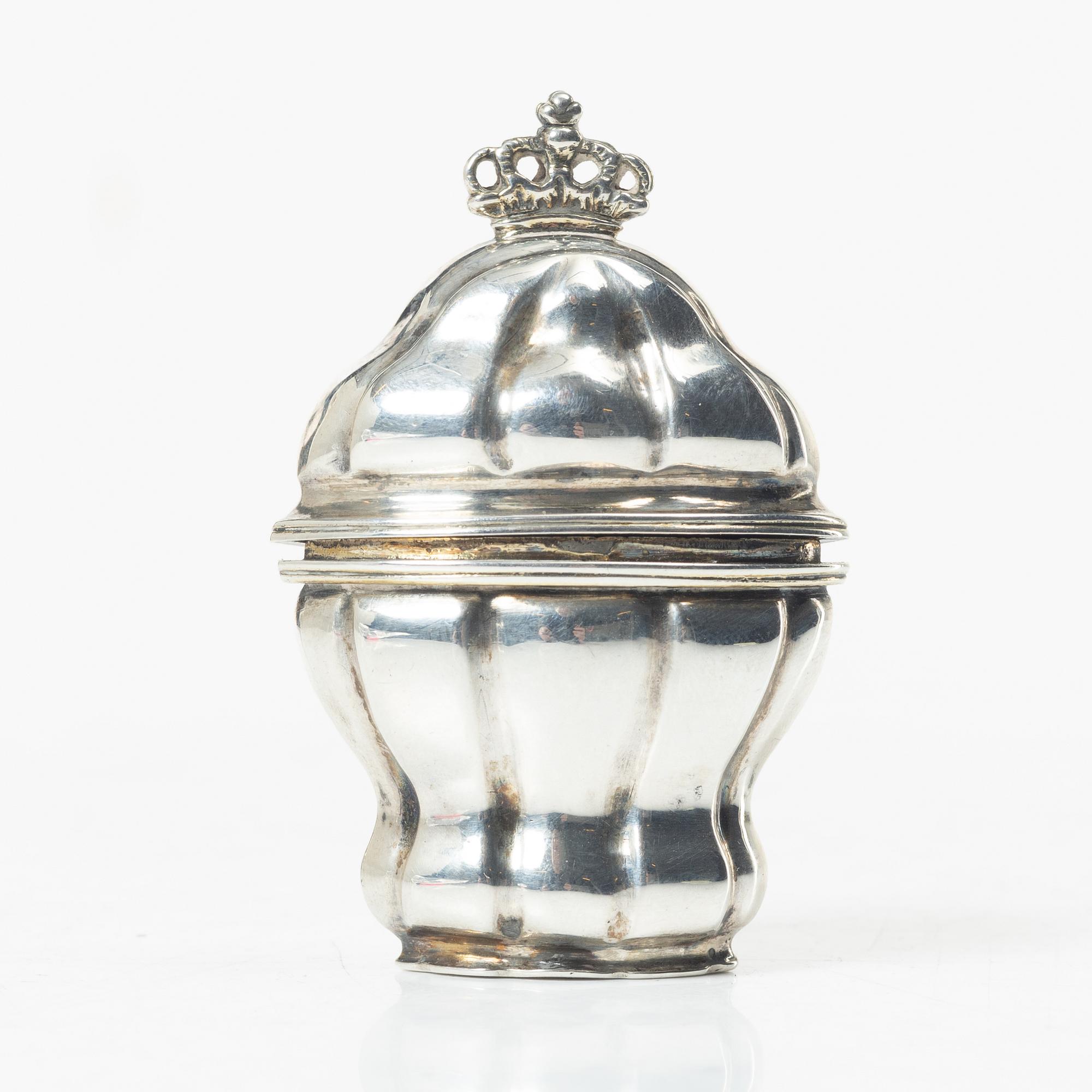 Rokoko, A Swedish silver box, mark of Lars Engström, Malmö, active 1753-1759 (1761).