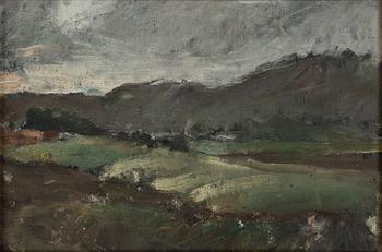 Alf Lindberg, oil on canvas/panel, signed and dated -29.