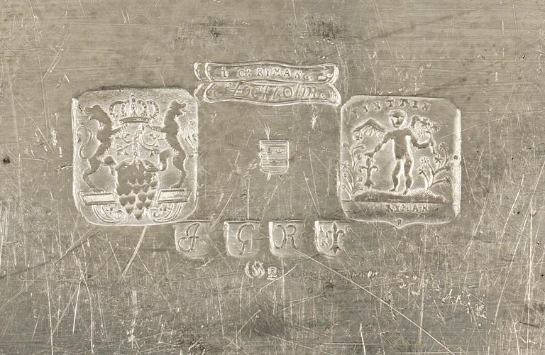 FAT, av Johan Gustaf Ryman, Stockholm 1785. Rokoko.