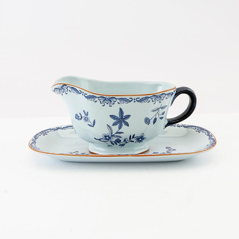 Service set, approximately 92 pieces "Ostindia" Rörstrand earthenware, second half of the 20th century.