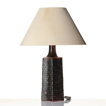 Stig Lindberg, a stoneware table lamp, Gustavsberg Studio 1970.