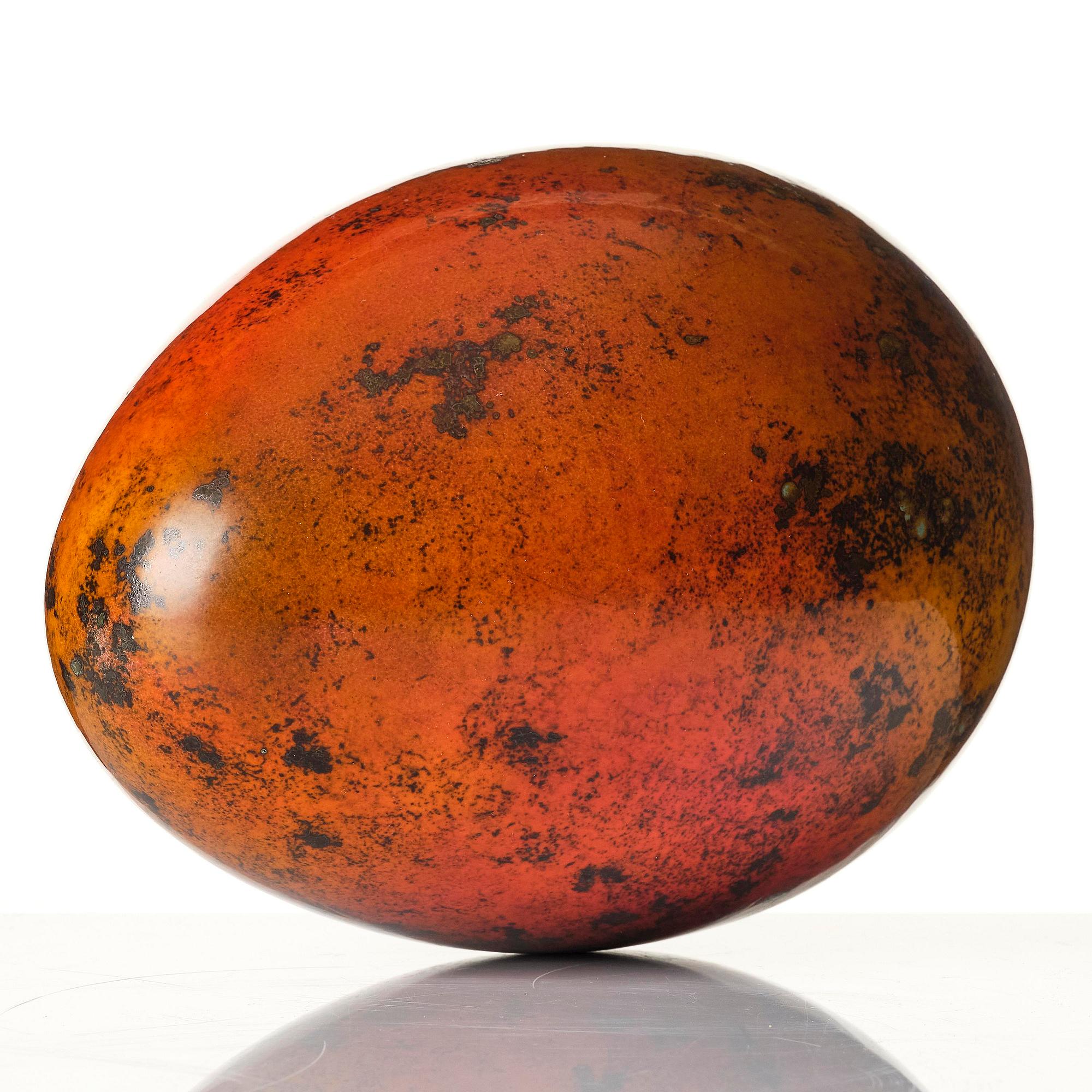 Hans Hedberg, a faience sculpture of an egg, Biot, France.