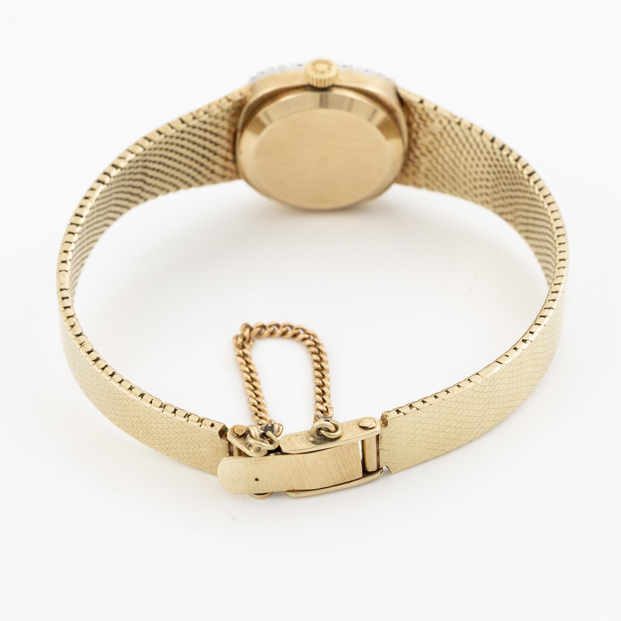 Wristwatch, 14K gold, 20 mm.