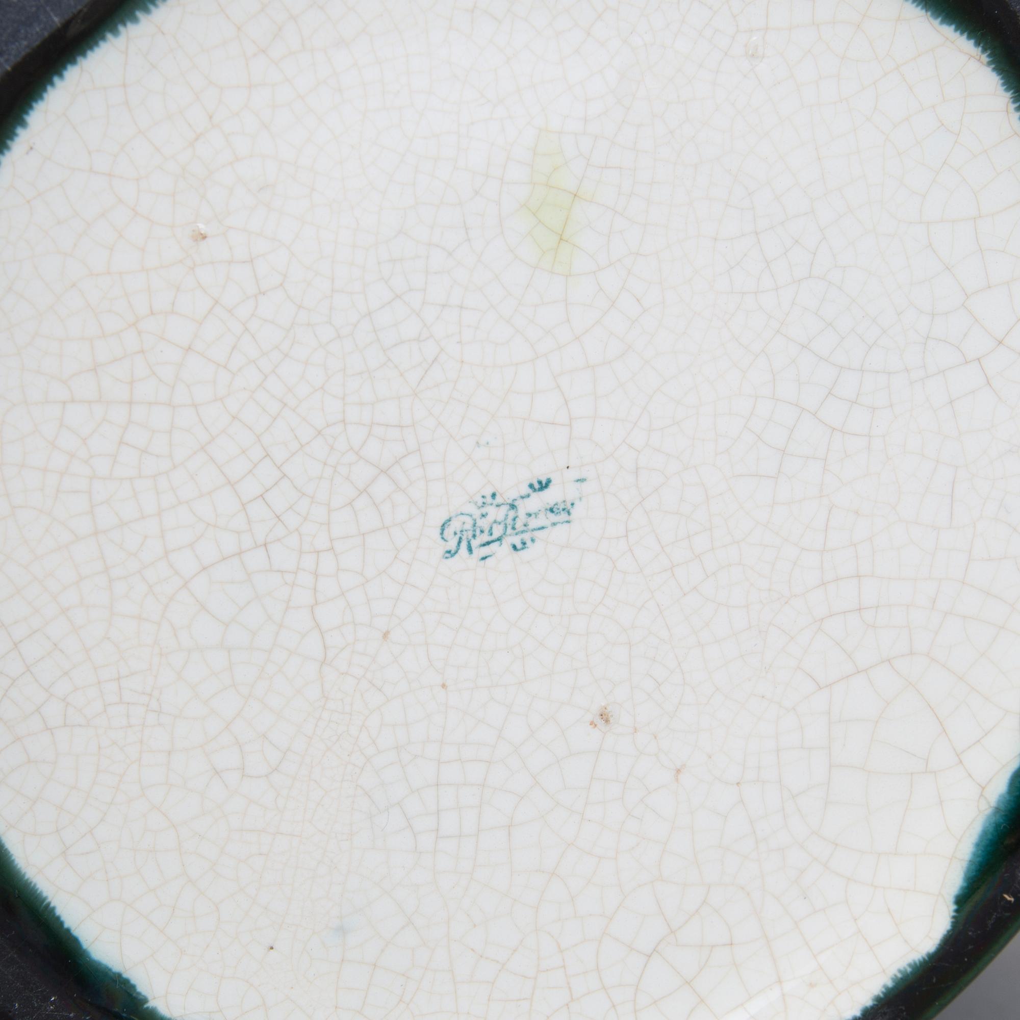 YTTERFODER, flintgods, majolika, Rörstrand, tidigt 1900-tal.