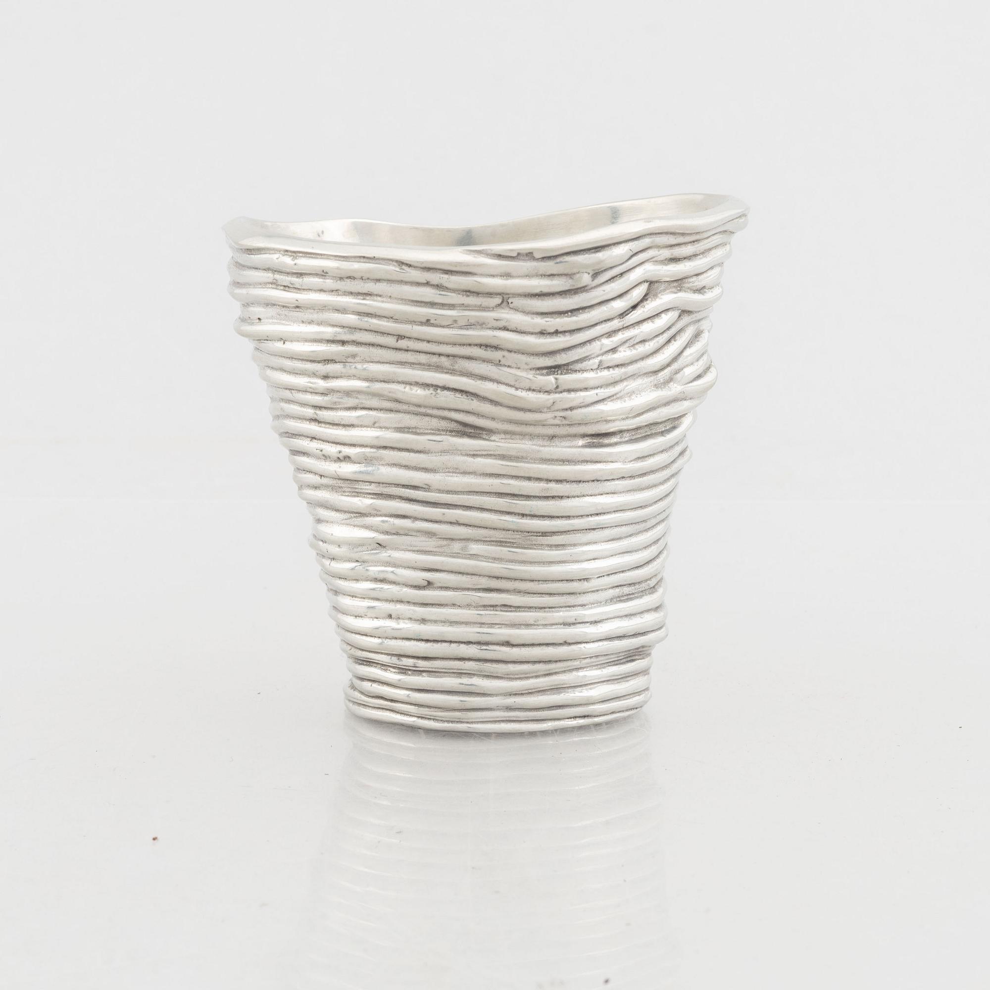 Annika Jarring, a pewter vase, Firma Svenskt Tenn, 2005.