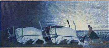 PÄR AXEL OLSSON, olja på duk, signerad och daterad 1915.