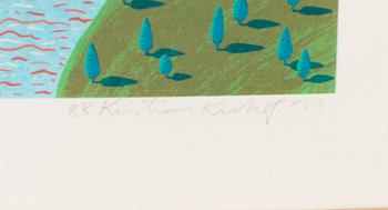 KRISTIAN KROKFORS, litografia, signeerattu ja päivätty -88, numeroitu 24/90.