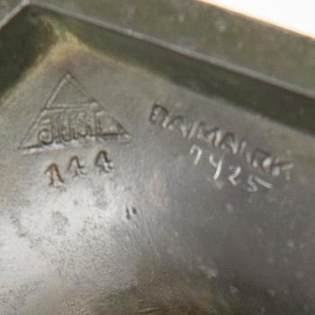 Just Andersen, Candle holders, 4 pcs, Denmark, first half of the 20th century.